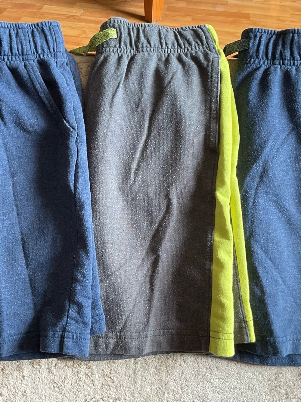 3 Pairs Shorts Cat & Jack Navy, Charcoal & Lime Pull-On Shorts